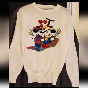 Vintage Disney Sweater Mickey and Minnie Sweater Disneyland Disney World Merch